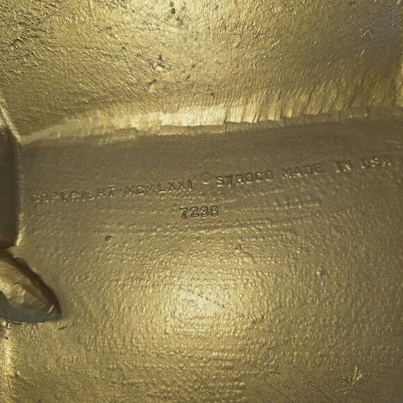 Vintage 70's Syroco Gold Musical Instrument Wall Décor 21.5" - Picture 6 of 6